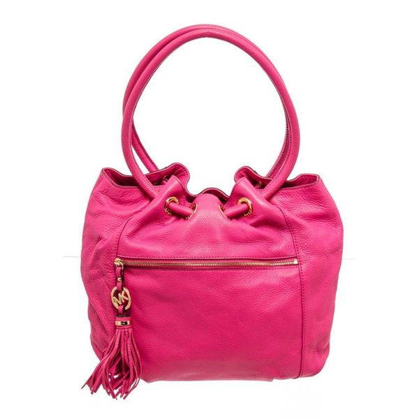 Michael Kors Pink Leather Knox Hobo Bag