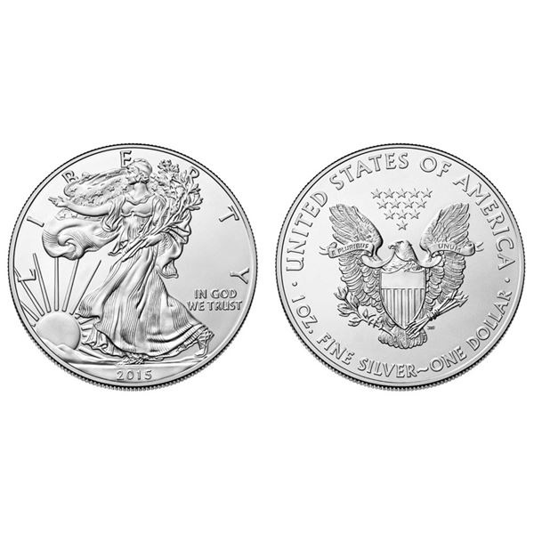 2015 American Silver Eagle .999 Fine Silver Dollar Coin