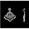 Image 2 : 2.95 ctw Diamond Earrings - 14KT White Gold
