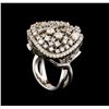 Image 4 : 14KT White Gold 2.74 ctw Diamond Ring
