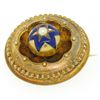 Image 3 : Antique Victorian Etruscan 15k Solid Gold Hair Picture Locket Brooch Pin Pendant