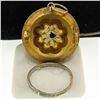 Image 5 : Antique Victorian Etruscan 15k Solid Gold Hair Picture Locket Brooch Pin Pendant