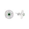 Image 2 : 1.73 ctw Round Brilliant Tsavorite Garnets And Round Brilliant Cut Diamond Earri