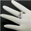 Image 7 : Men's 14kt White Gold 0.25 ctw Bezel Round Diamond Solitaire Band Ring
