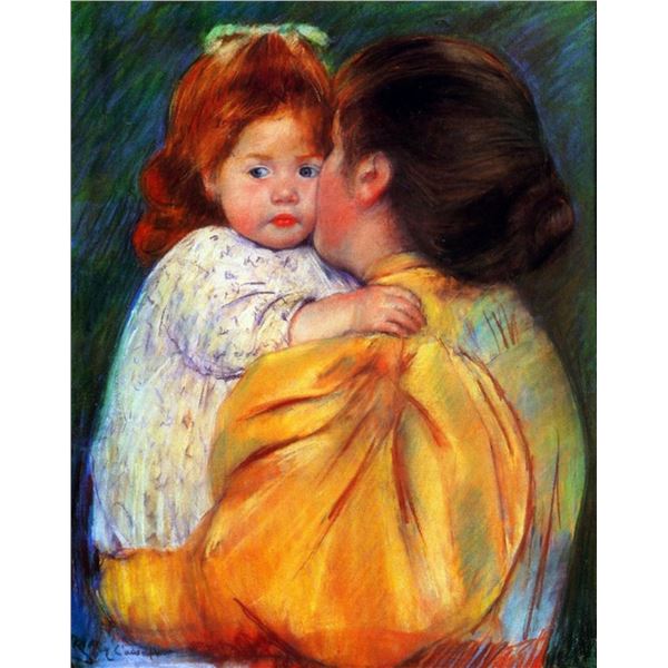 Mary Cassatt - Maternal Kiss 1896