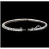 Image 3 : 14KT White Gold 2.30 ctw Diamond Bangle Bracelet