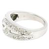 Image 6 : Vintage Platinum 0.50 ctw Round Single Cut Pave Diamond Interlocking Band Ring