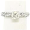 Image 7 : 14kt White Gold Gabriel & Co. 2.40 ctw Diamond Engagement Ring and Wedding Band