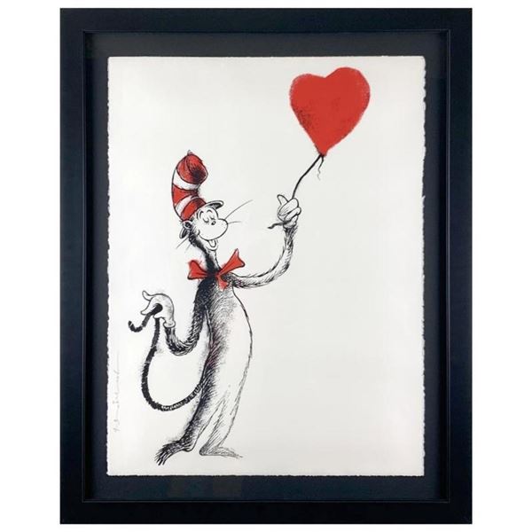 Cat and the Heart (Balloon) by Mr Brainwash