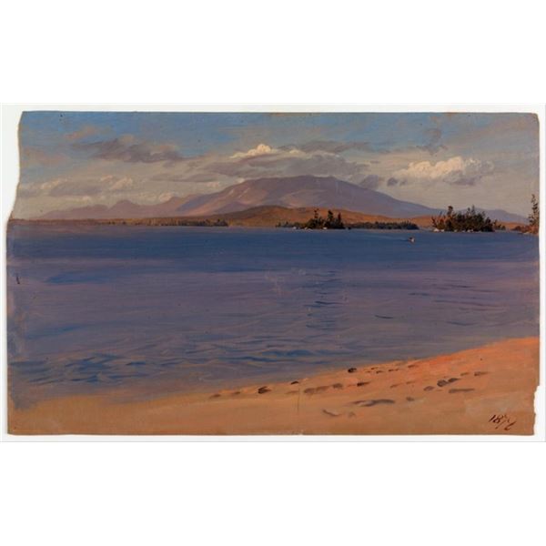 Frederic Edwin Church  - Mt Katahdin from Lake Millinocket