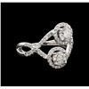1.47 ctw Diamond Ring - 14KT White Gold