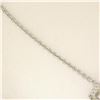 Image 4 : 14k Solid White Gold 1.50 ctw Round Brilliant Diamond Tassel Chandelier Necklace