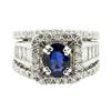 Image 2 : 3.62 ctw Round Brilliant Cut Diamond And Diamond Ring - 18KT White Gold