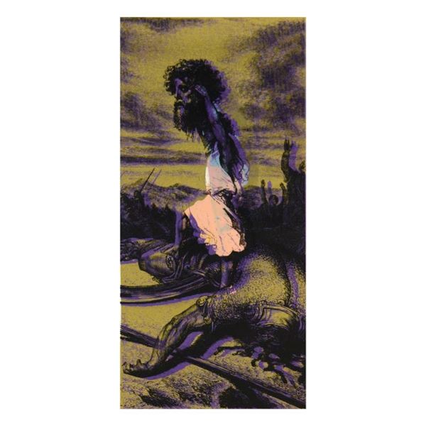 David and Goliath Gold by Steve Kaufman (1960-2010)