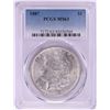 Image 1 : 1887 $1 Morgan Silver Dollar Coin PCGS MS63