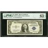 Image 1 : 1935F $1 STAR Silver Certificate PMG 63EPQ