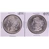 Image 1 : Lot of (2) 1879 $1 Morgan Silver Dollar Coins