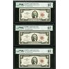 Image 1 : 1963 $2 Legal Tender (3) Consecutive Notes PMG 67EPQ