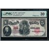 Image 1 : 1907 $5 Legal Tender Note PMG 30