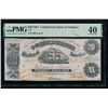 Image 1 : 1861 $20 T-9 Confederate PMG 40