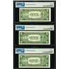 Image 2 : 1935F (3) Consecutive $1 STAR Silver Certificates