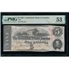 Image 1 : 1863 $5 T-60 Confederate PMG 53