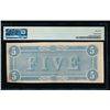 Image 2 : 1864 $5 T-69 Confederate PMG 55