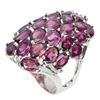 Image 2 : Natural Unheated Oval Rhodolite Garnet Ring
