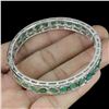 Image 3 : Natural Untreated Colombian Emerald Bangle