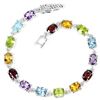 Image 1 : Natural AMETHYST RHODOLITE PERIDOT CITRINE Bracelet