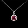 Image 1 : Natural Round Red Ruby Necklace