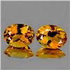 Image 1 : NATURAL GOLDEN YELLOW CITRINE Pair 9x7 MM - FL