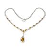 Image 2 : Natural Unheated  Pear Citrine Necklace