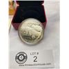 Image 2 : 2013 Royal Canadian Mint $100 Fine Silver Coin Bison Stampede in Original Box