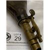 Image 2 : Civil War Era Leather Powder Flask In Good Shape