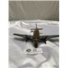 Image 2 : Vintage Original Antique Metal Toy Airplane Pressed Steel, Tin Propellers and Wooden Wheels