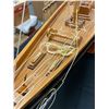 Image 8 : Custom Made 6ft Long 62" Tall Wooden Sail Boat Very nice Detail Local Pickup Only