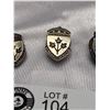 Image 2 : Lot of 3 WWII Service Pins, Numbered