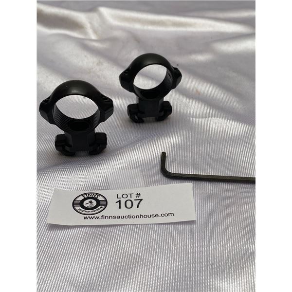 Pair of 1" Scope Rings with Allen Key