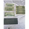 Image 1 : Nice Lot of 8 Older US and Canadian $1 Bank Notes