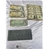 Image 2 : Nice Lot of 8 Older US and Canadian $1 Bank Notes