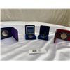 Image 1 : 1971 Canadian Silver Dollar in Case + 3 Other Dollars in Original Cases (not Silver)
