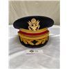 Image 2 : US Army Senior Officer Visor Hat US Engineers size 7