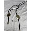 Image 1 : 2 Bolo Ties One Marked Sterling Silver Other Marked Alpaca Mexico. Extra String Included