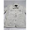 Image 1 : Guess White Denim Trucker Jacket Women's Size Large