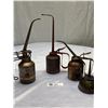 Image 1 : Lot of Antique Oil Cans