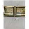 Image 1 : 2 Early New York Framed Prints Each one 10.5" x 10"