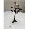 Image 3 : 11" T Table Top Cast Horse Weather Vane +Brass Horse and Duck Head from Cane