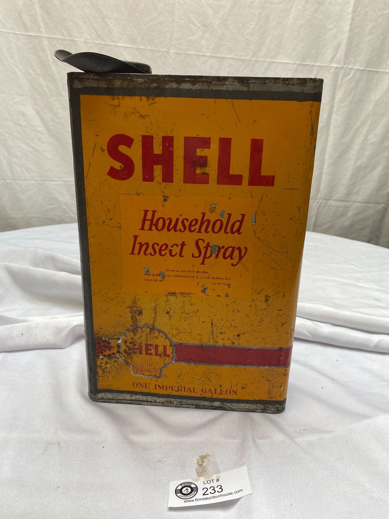 Household Insect Shell Early Shell Household Insect Spray 1 Gallon Can with Spout and Lid