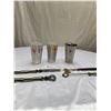 Image 2 : Vintage Bar Lot of Mixing Glasses Bottle Openers etc